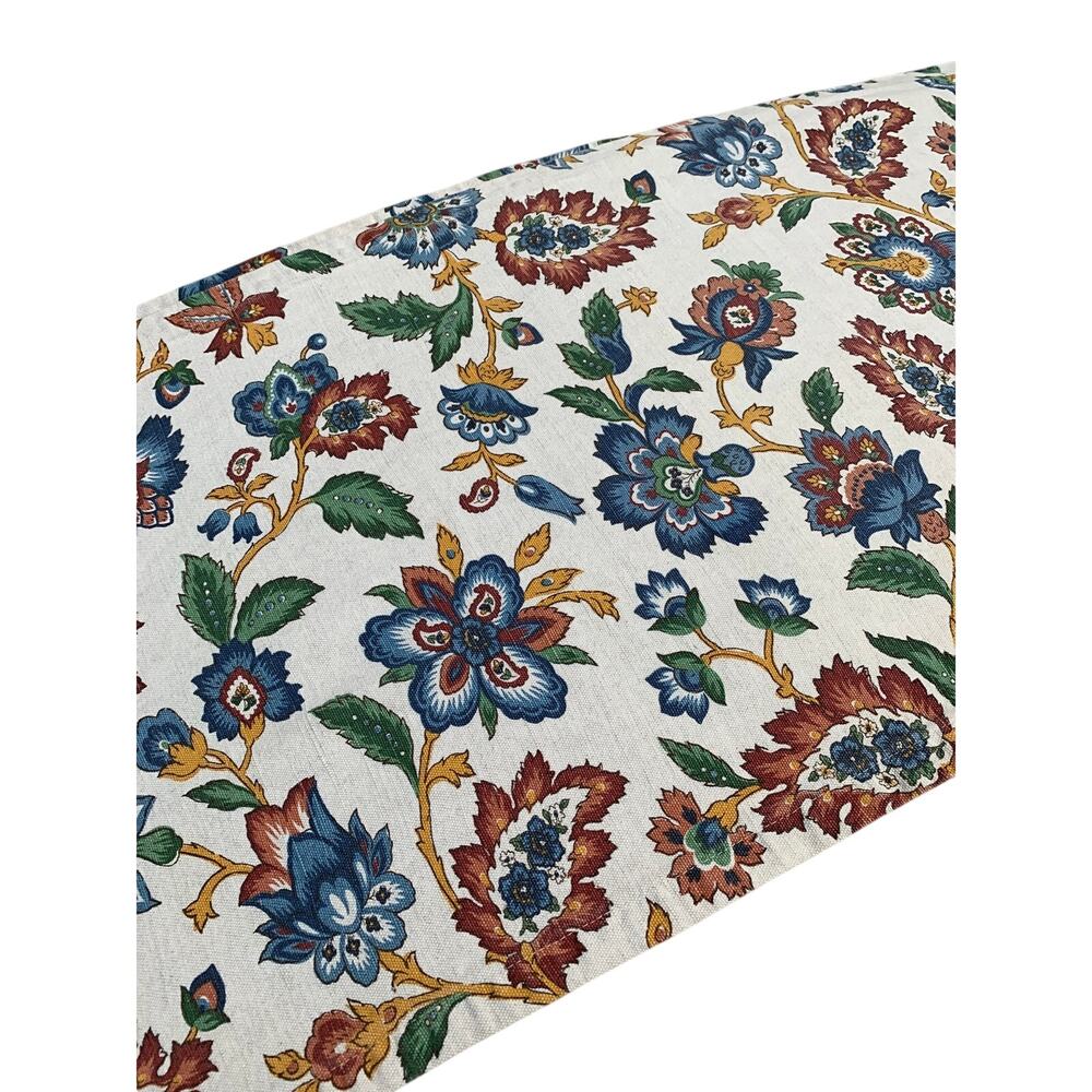 Vintage William Sonoma Cotton/Linen Table Runner 15x76 Made in Italy